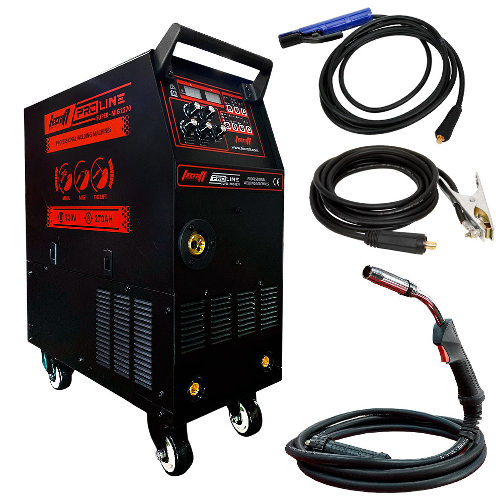 EQUIPO DE SOLDADURA INDUSTRIAL MMA/MIG/TIG LIFT DE 270AH 220V