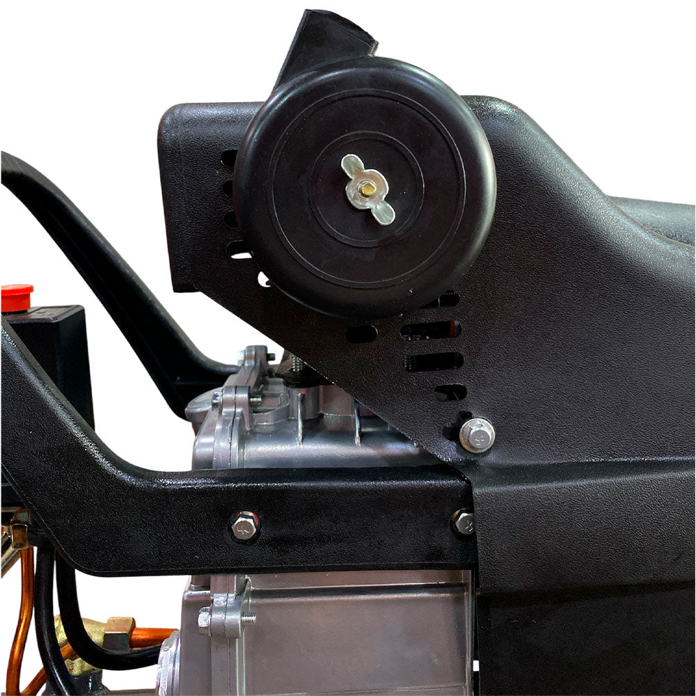 Compresor Profesional marca Tecraft Industry de 24L 2HP con conexión a 110v.