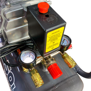 Compresor Profesional de tiro directo marca Tecraft Industry de 50L 2.1/2 HP con conexión a 110v.