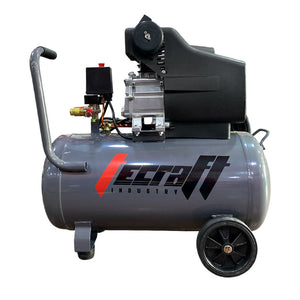 Compresor Profesional de tiro directo marca Tecraft Industry de 50L 2.1/2 HP con conexión a 110v.