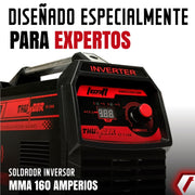 Equipo de soldadura Semi Industrial proceso MMA/6010 de 160Ah 110V/220V