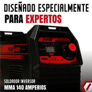 Equipo de soldadura semi industrial proceso MMA de 140Ah 110V/220V