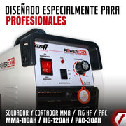 Equipo de soldadura profesional y Corte por plasma Tecraft Industry 120 Ah 220V