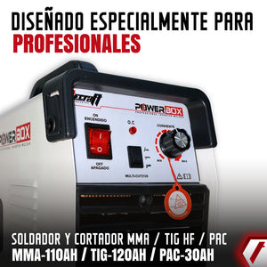 Equipo de soldadura profesional  y Corte por plasma Tecraft Industry 120 Ah 220V