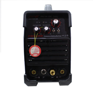 Equipo de soldadura inverter Semi Industrial  para trabajos semi pesados  de 200 amperios con conexión a  110V - 220V. Ideal para proceso TIG de Alta Frecuencia. Marca Tecraft Industry