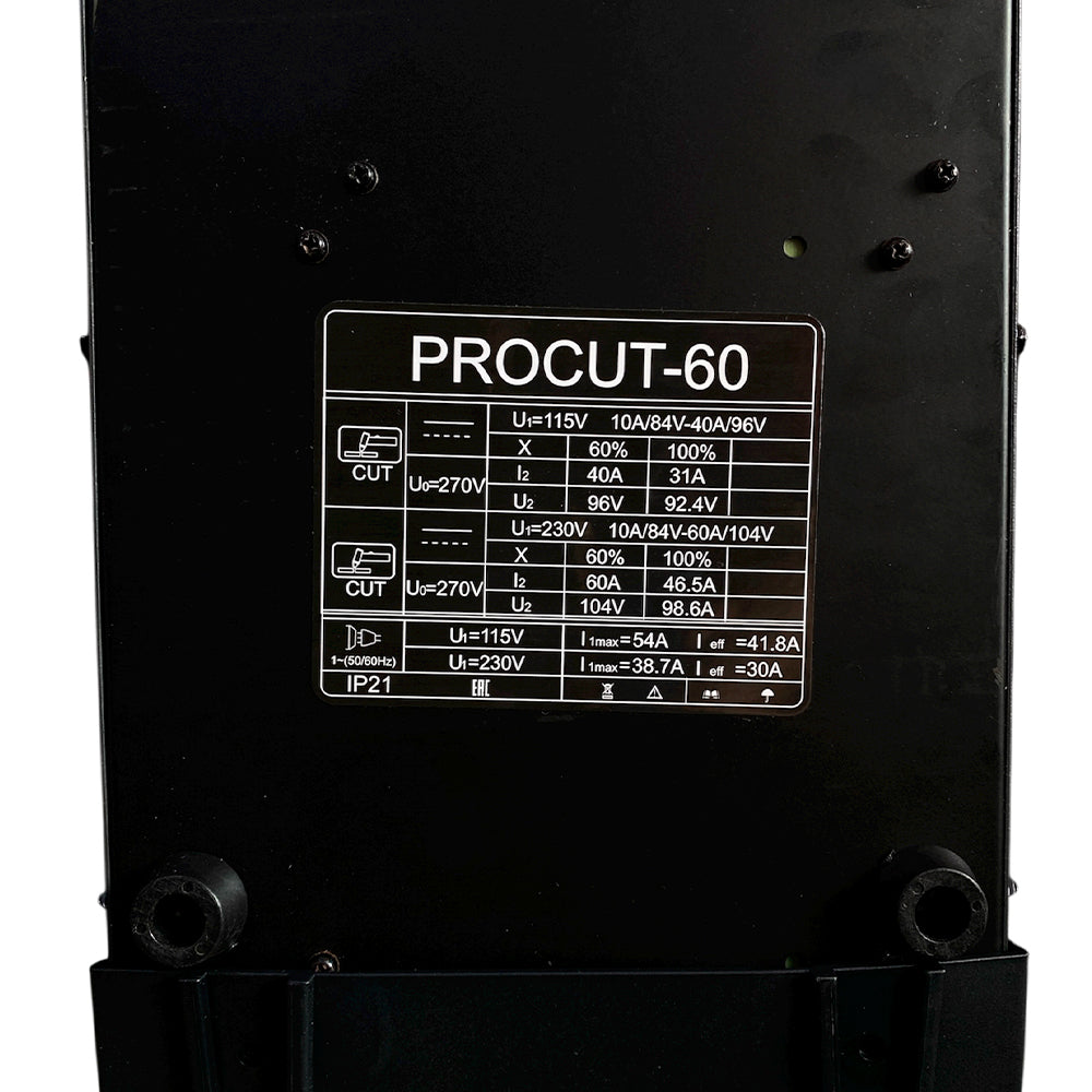 Cortador plasma de 60Ah Max corte 24mm