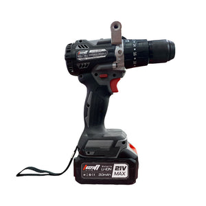 Taladro inalámbrico 900W de 21V sin escobillas marca Tecraft Industry.