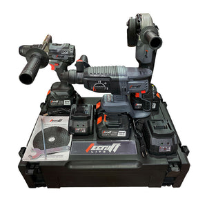 SOLDADOR MMA/MIG/ TIG LIFT 160AH 110/220V + KIT DE HERRAMIENTAS INALAMBRICAS