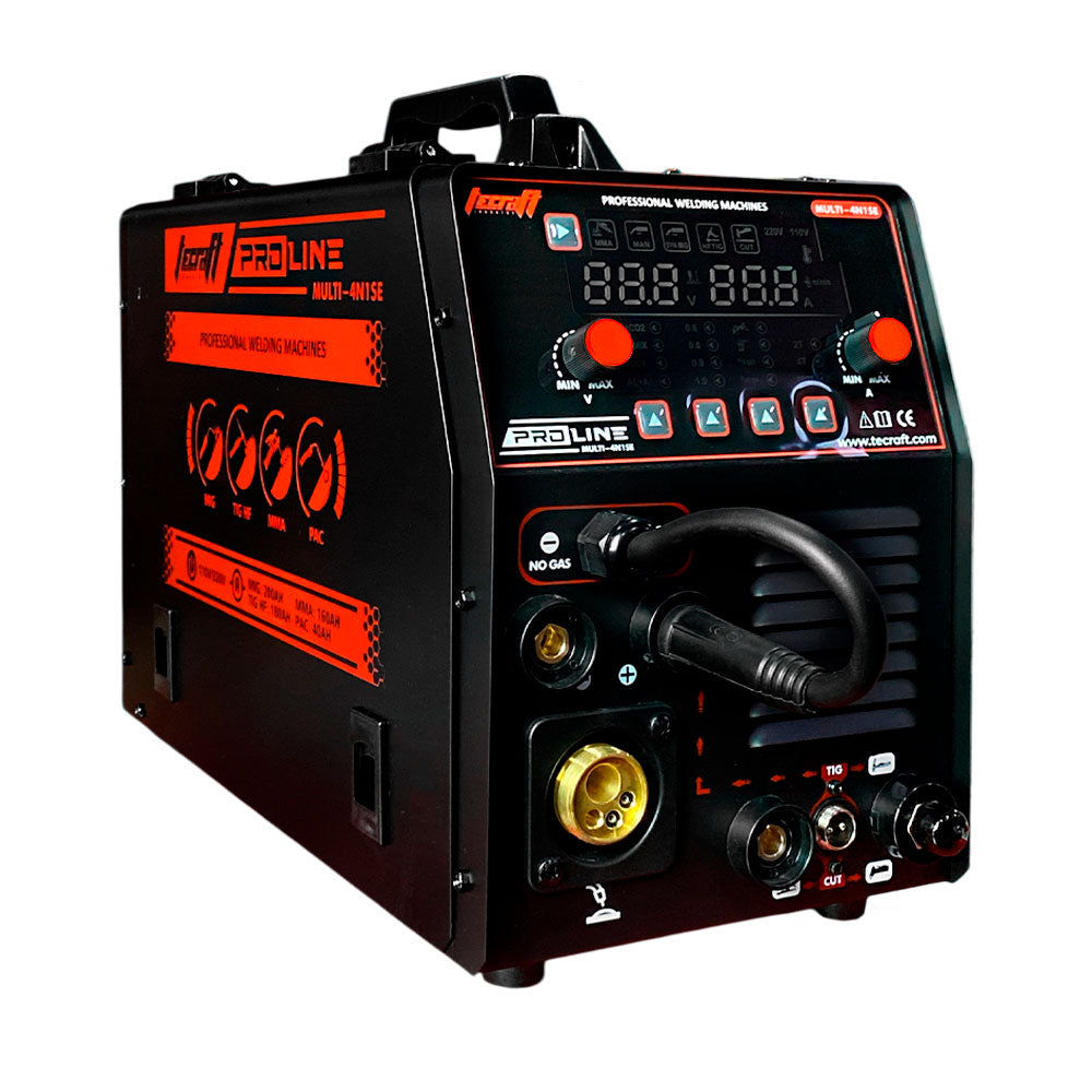 Soldador inversor Multiproceso MMA/MIG/PAC/TIG HF 200AH 110/220V