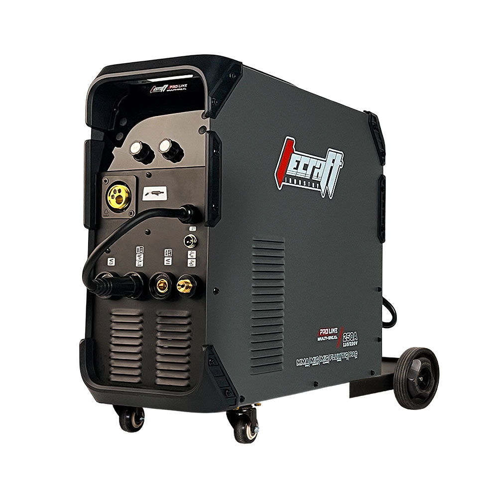 Soldador inversor Multiproceso MMA/MIG/FLUX/PAC/TIG HF 250AH 110/220V