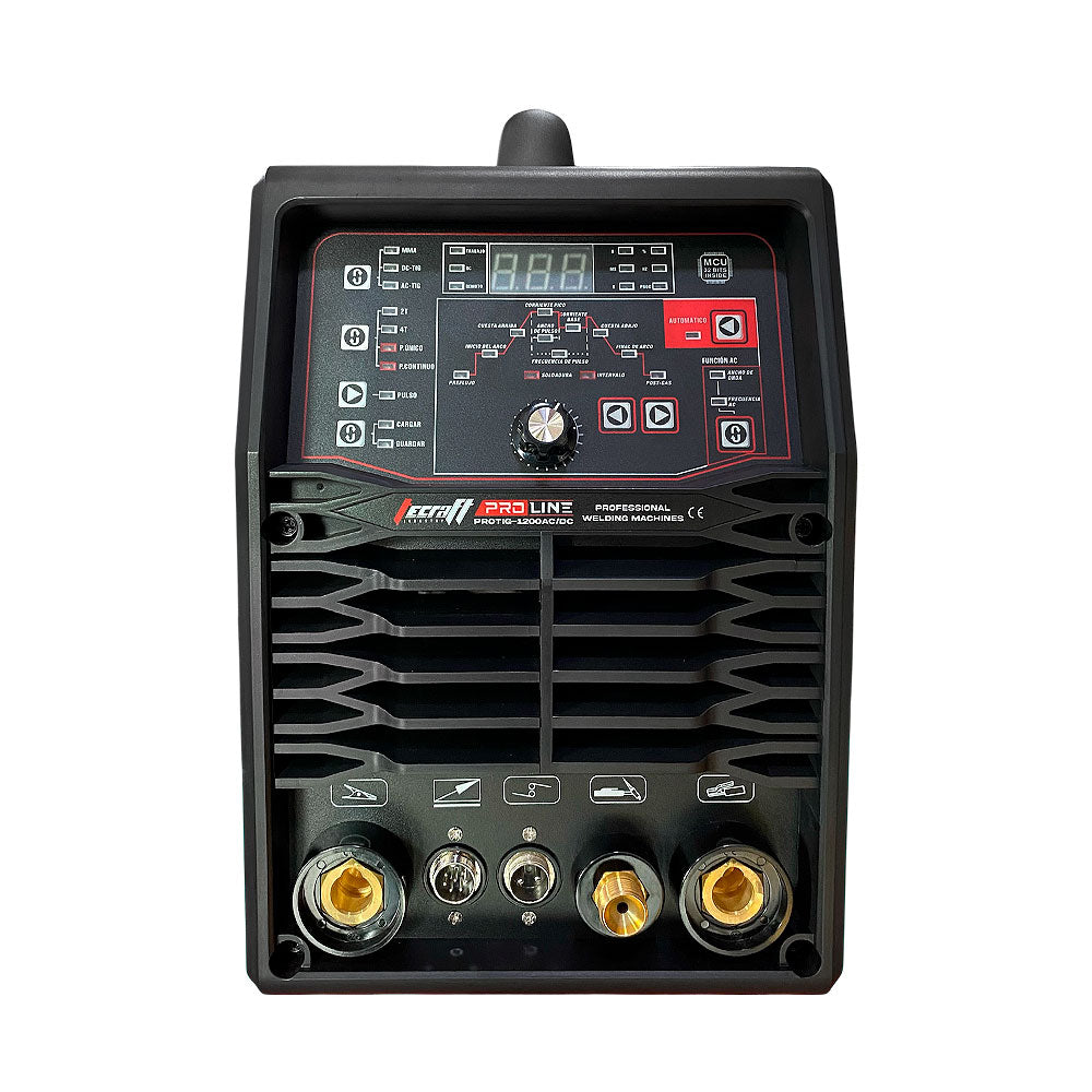 Soldador Inversor Proceso MMA/TIG HF/TIG EN FRIO/PULSADO AC/DC de 200AH 110/220V