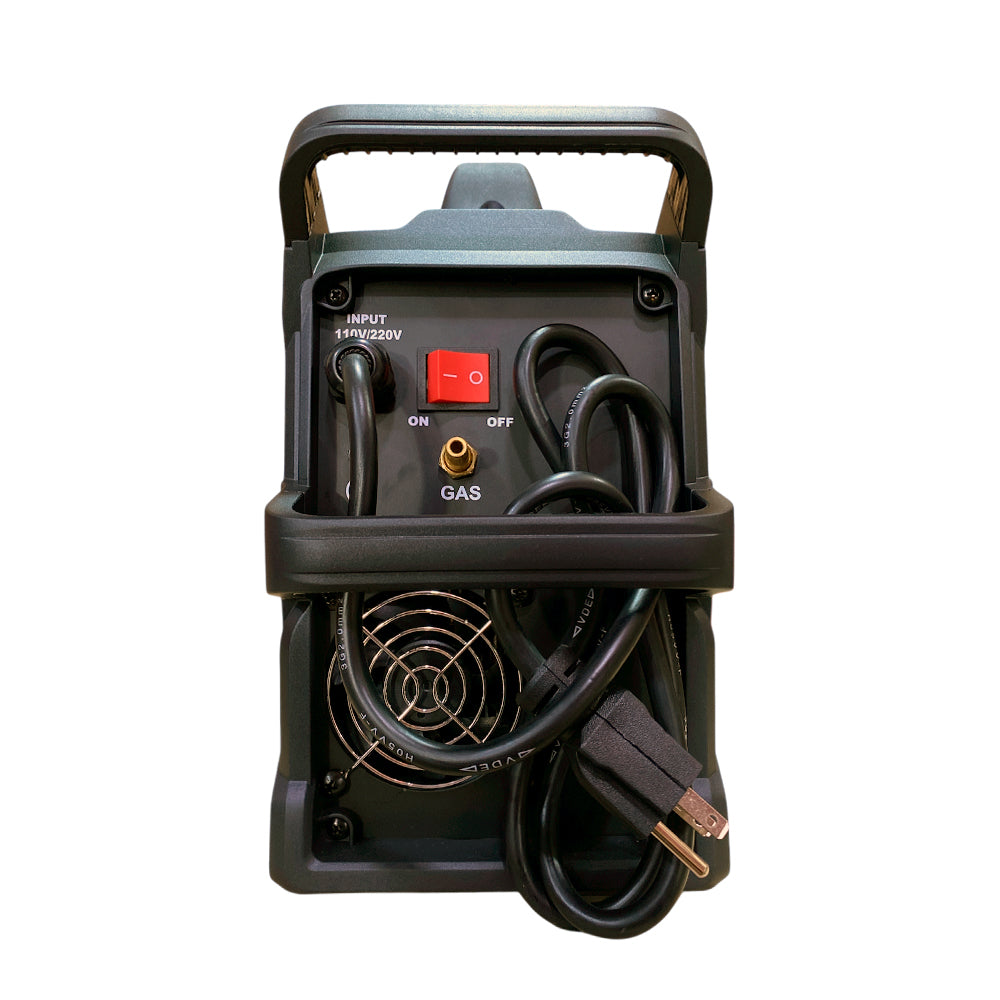 Soldador inversor profesional proceso MMA/TIG LIFT/MIG de 140 amperios con conexión a 110/220V bifásico marca Tecraft Industry de tecnología alemana.