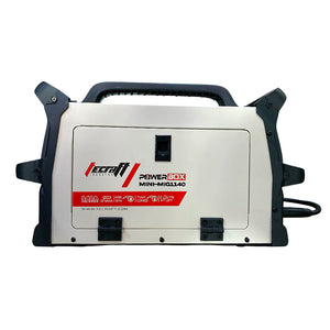 Soldador inversor profesional proceso MMA/TIG LIFT/MIG de 140 amperios con conexión a 110/220V bifásico marca Tecraft Industry de tecnología alemana.