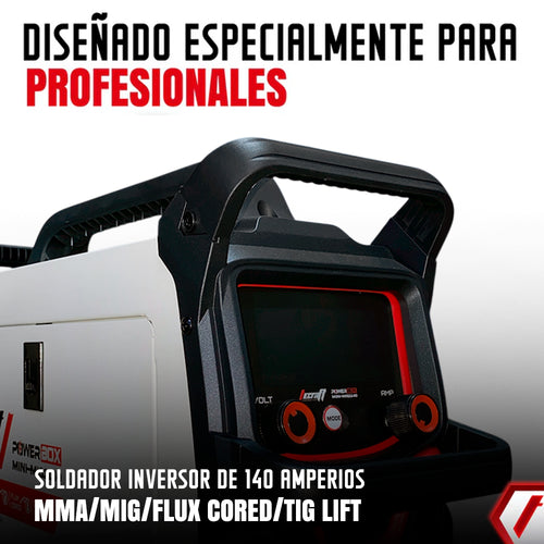 Soldador Inversor Mini Multiproceso MMA/MIG/TIG LIFT 140AH 110/220V