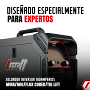 Soldador Inversor Multiproceso MMA/MIG/ TIG LIFT de 180Ah 110V/220V