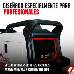 Soldador Inversor Multiproceso MINI FLUX MMA/MIG/TIF LIFT 120AH 110/220V