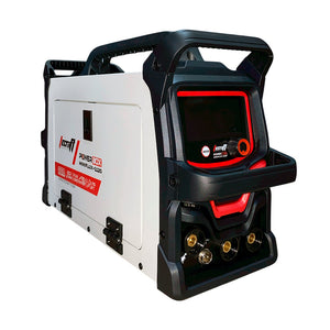 Soldador inversor profesional proceso MMA/MIG FLUX de 120 amperios con conexión a 110/220V bifásico marca Tecraft Industry de tecnología alemana.