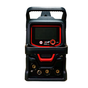 Soldador inversor profesional proceso MMA/MIG FLUX de 120 amperios con conexión a 110/220V bifásico marca Tecraft Industry de tecnología alemana.