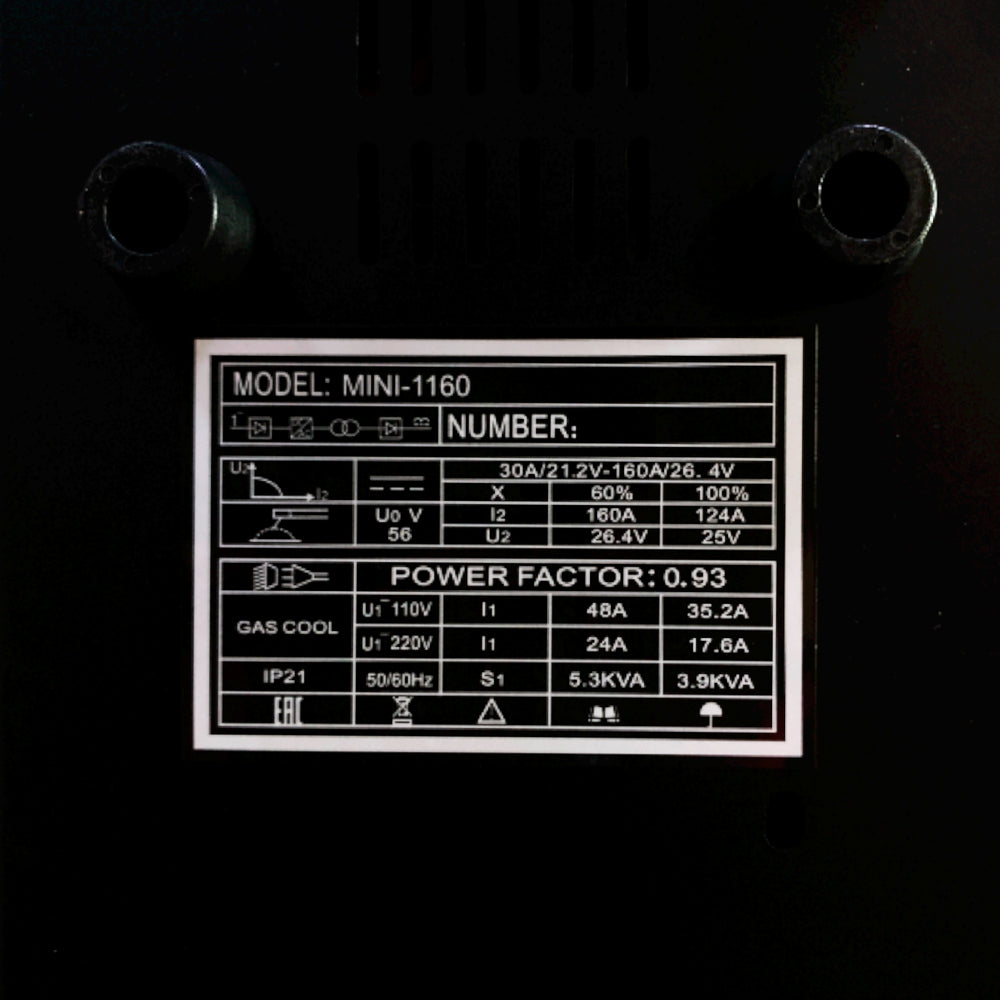 Soldador inversor profesional de proceso MMA/TIG LIFT de 160 amperios con conexión a 110/220V bifásico marca Tecraft Industry de tecnología alemana.