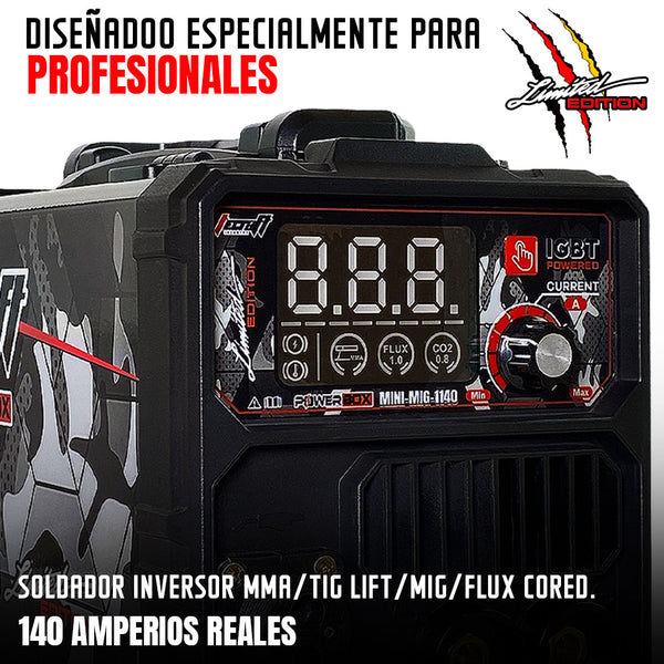 Edición Limitada Soldador Inversor Multiproceso MMA/MIG/TIG LIFT 140AH 110V/220V