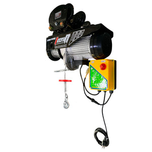 Winche Eléctrico 1200kg 2,8HP con Carro de Movilización Horizontal