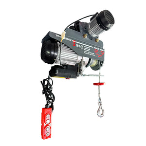 Winche Eléctrico 1200kg 2,8HP con Carro de Movilización Horizontal
