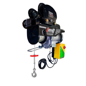 Winche Eléctrico 800kg 2HP con Carro de Movilización Horizontal