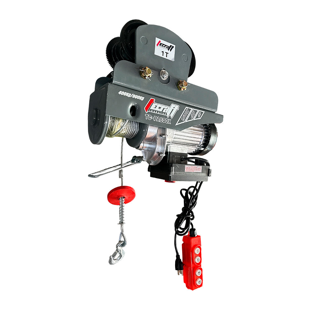 Winche Eléctrico 800kg 2HP con Carro de Movilización Horizontal