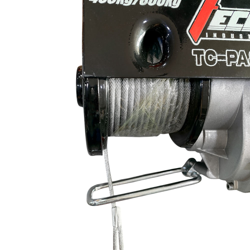 Winche Eléctrico 800kg 2HP con Carro de Movilización Horizontal