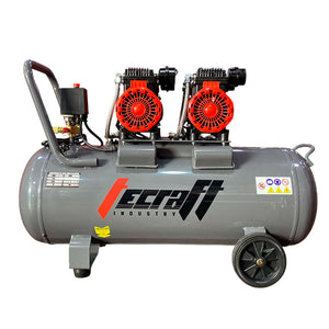 Compresor Profesional de tiro directo marca Tecraft Industry de 70L 3HP con conexión a 110v.