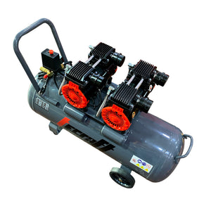 Compresor Profesional de tiro directo marca Tecraft Industry de 70L 3HP con conexión a 110v.