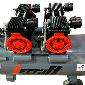 Compresor Profesional de tiro directo marca Tecraft Industry de 70L 3HP con conexión a 110v.