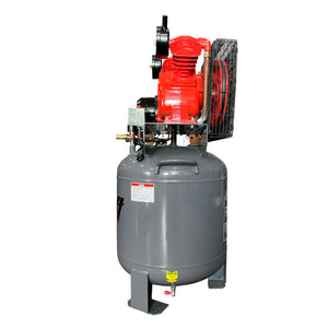 Compresor Profesional de Polea marca Tecraft Industry de 120L 2HP con conexiona 110v.