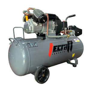 Compresor Profesional de tiro directo marca Tecraft Industry de 100L 3 HP con conexión a 110v.