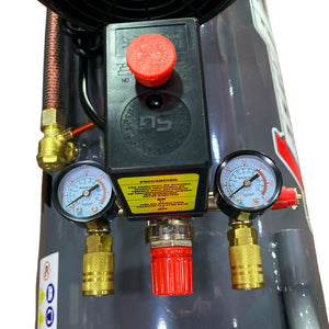 Compresor Profesional de tiro directo marca Tecraft Industry de 100L 3 HP con conexión a 110v.