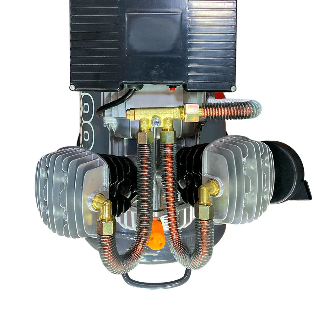 Compresor Profesional de tiro directo marca Tecraft Industry de 100L 3 HP con conexión a 110v.