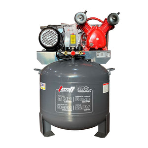 Compresor Vertical de Polea 150L 3 HP 110v