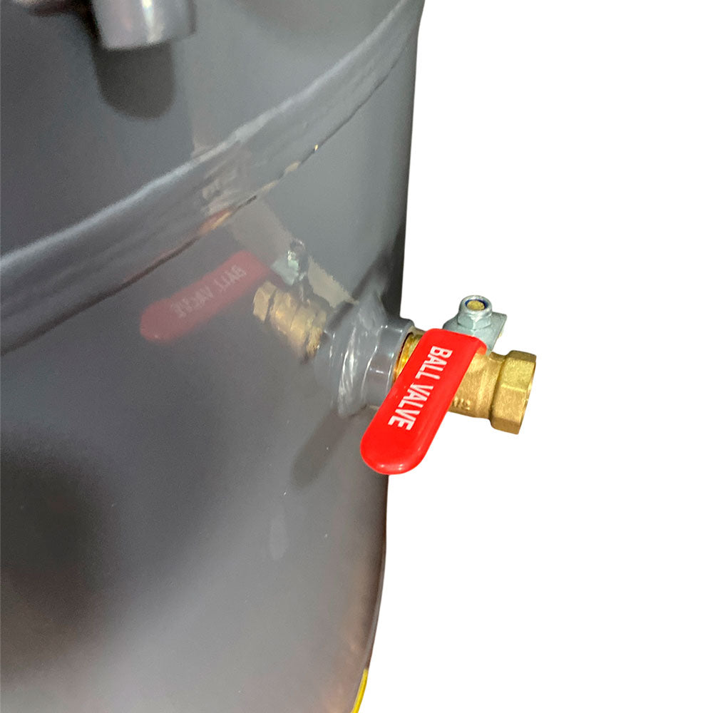 Compresor Vertical de Polea marca Tecraft Industry de 200L 4HP con conexiona 220v.