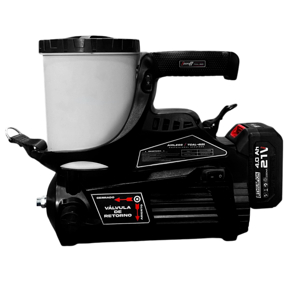 Maquina de Pintura Airless Inalámbrica con batería de 21v