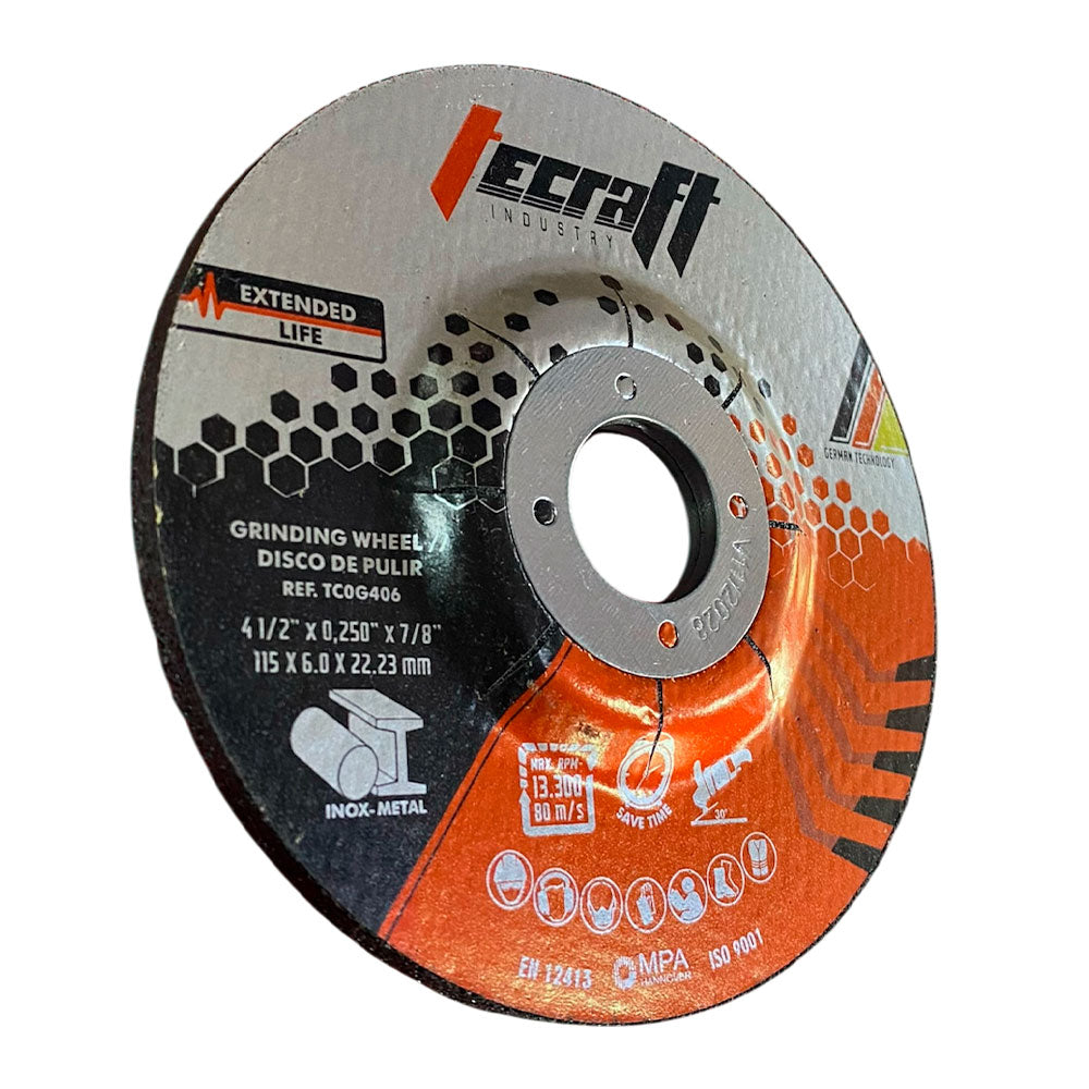 Disco de Pulir 4.1/2"  Inox Tecraft Industry