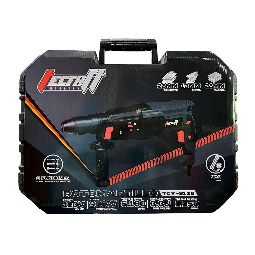 Rotomartillo Profesional 1" SDS PLUS 800w