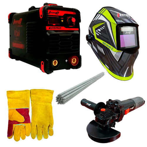 SOLDADOR INVERSOR 250AH 220V + PULIDORA 4.1/2
