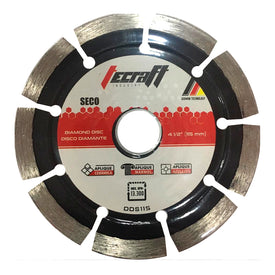 Disco diamantado tipo segmentado  de 4.1/2