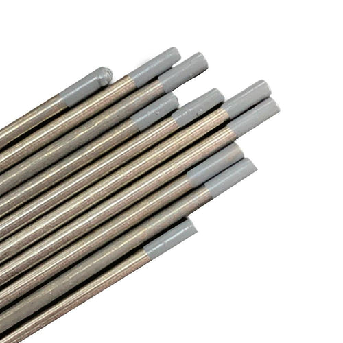 El tungsteno gris contiene un 98% de tungsteno y un 2% de cerio. Es uno de los mas recomendados en soldadura TIG de tipo corriente alterna AC/DC. Recomendado para cualquier tipo de metal. Venta al detal y al por mayor. Empaque de 10 unidades.