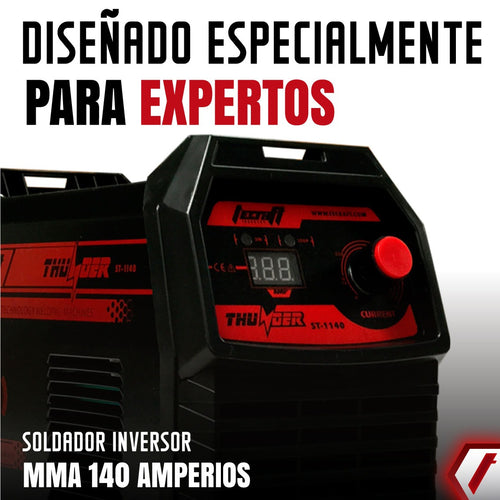 Equipo de soldadura semi industrial proceso MMA de 140Ah 110V/220V