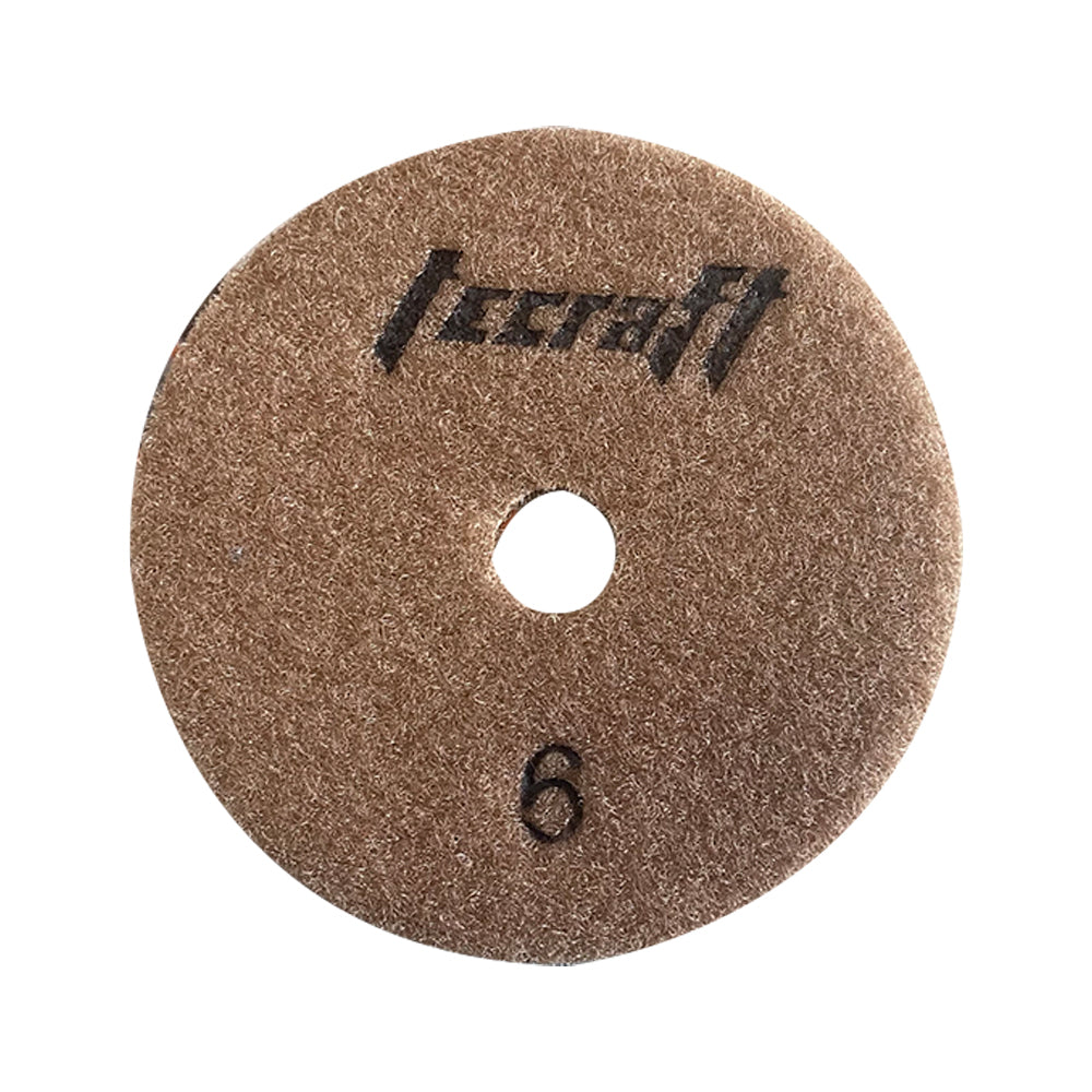 Set de discos para pulir mármol 7pzas marca Tecraft Industry